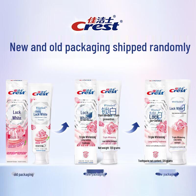 Crest Dual-Color Lock White Toothpaste