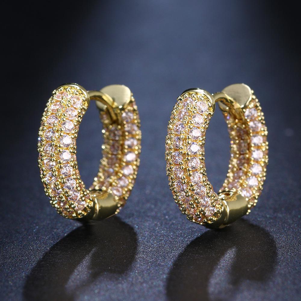 

European and American Trendy Zirconia Ear Cuffs - Cold Style, High-End Fashion Earrings for Women
