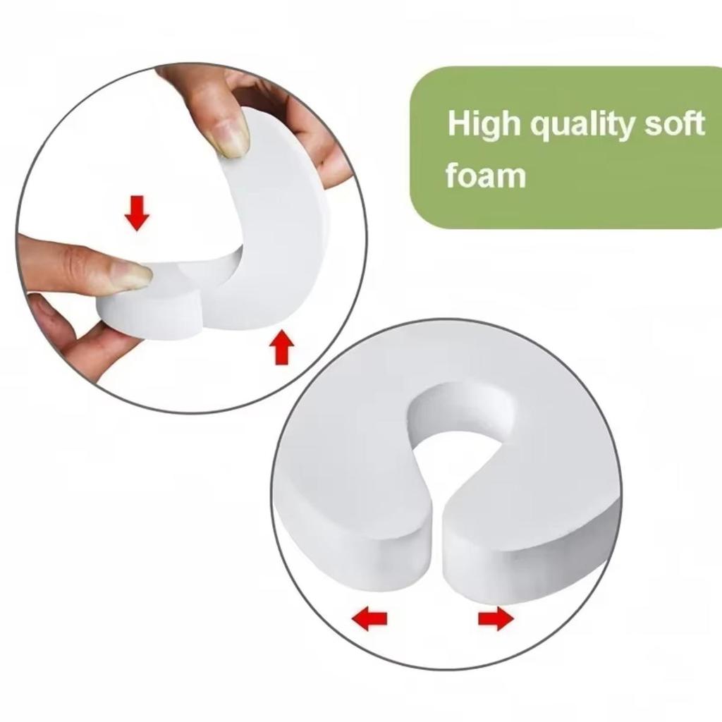 6Pcs Baby Safety Door Stopper Newborn Furniture Protector Anti-pinch Hand Child Lock Finger Pinch Guard Proof Door Slam Stopper