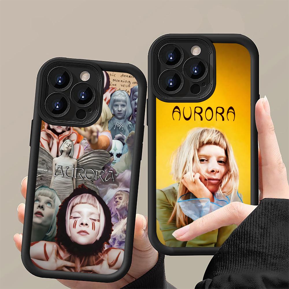 Aurora Aksnes Thicken TPU Mobile Phone Case for iPhone 17 16 15 14 13 12 11 Air Pro Max Plus Colorful Cover