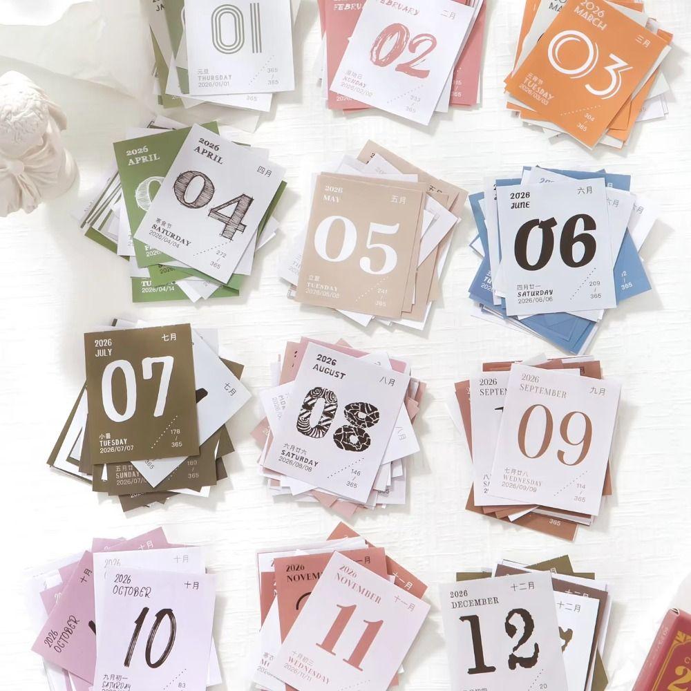 New To Do List 2026 Calendar Lightweight Simple Mini Calendar Creative Waterproof Schedule Planner Office School Home