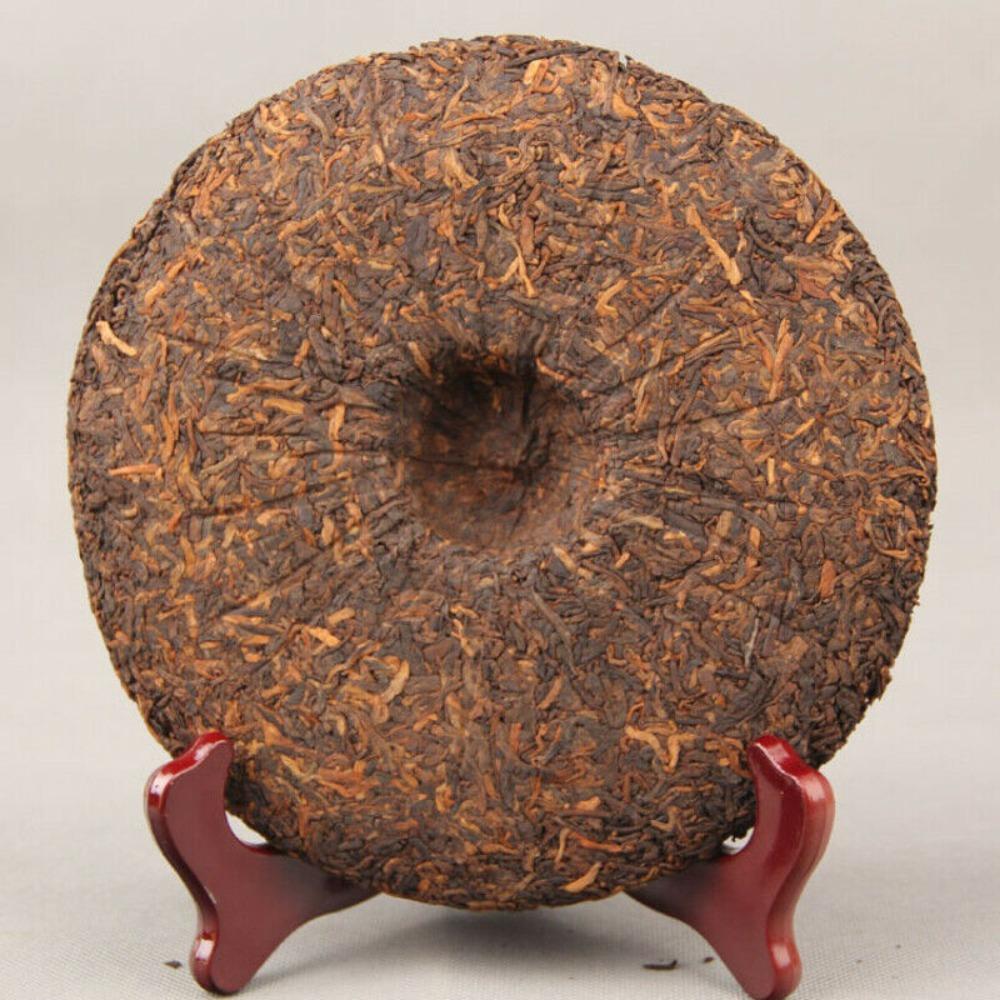 357g Organic Ripe Pu Erh Tea Cake Golden Bud Palace Chinese Black Tea