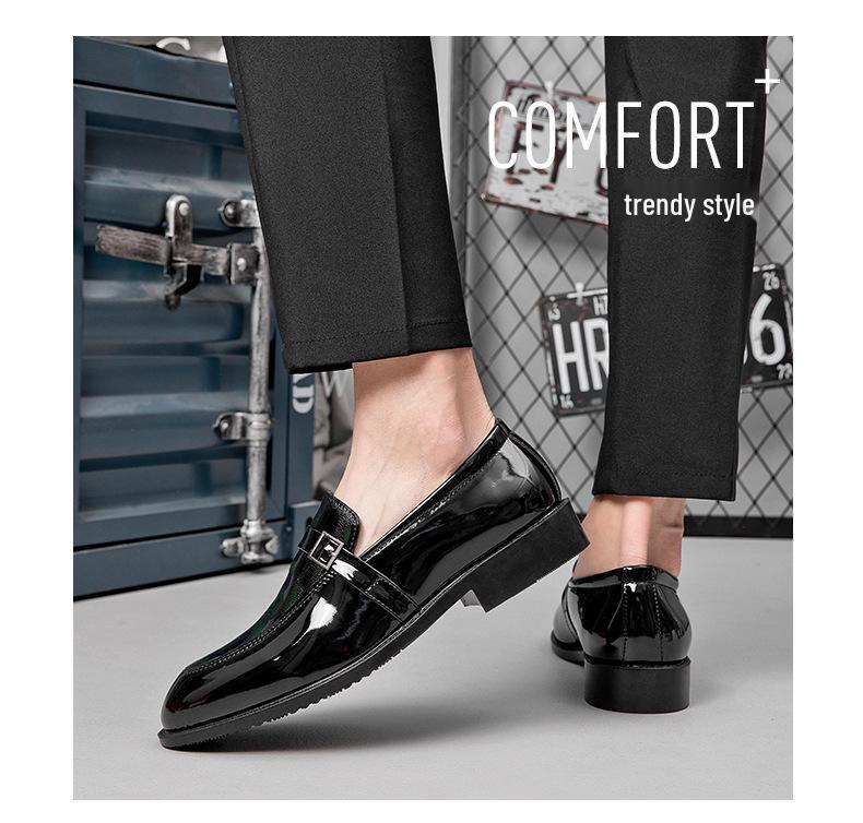 Men's British Style Leather Loafers - 2025 Spring/Autumn, Slip-On, Size 38-47