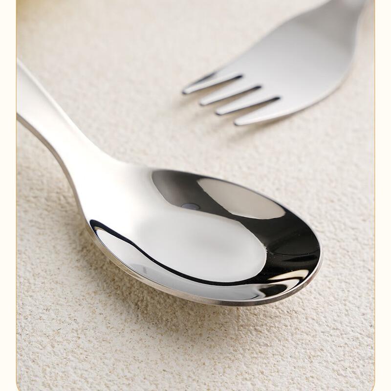 Linpan Children's 316 Stainless Steel Spoon & Fork Tableware Set