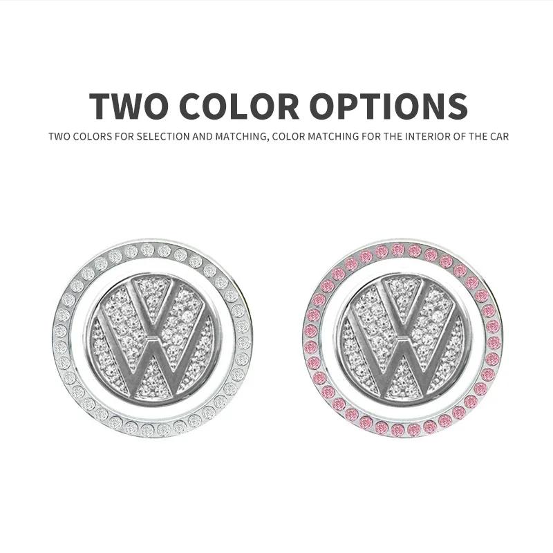 Adesivo Bling per Auto Avvio/Arresto Motore a Un Click Decorazione Cerchio di Strass per Volkswagen VW Scirocco GOLF MK6 Polo Tiguan