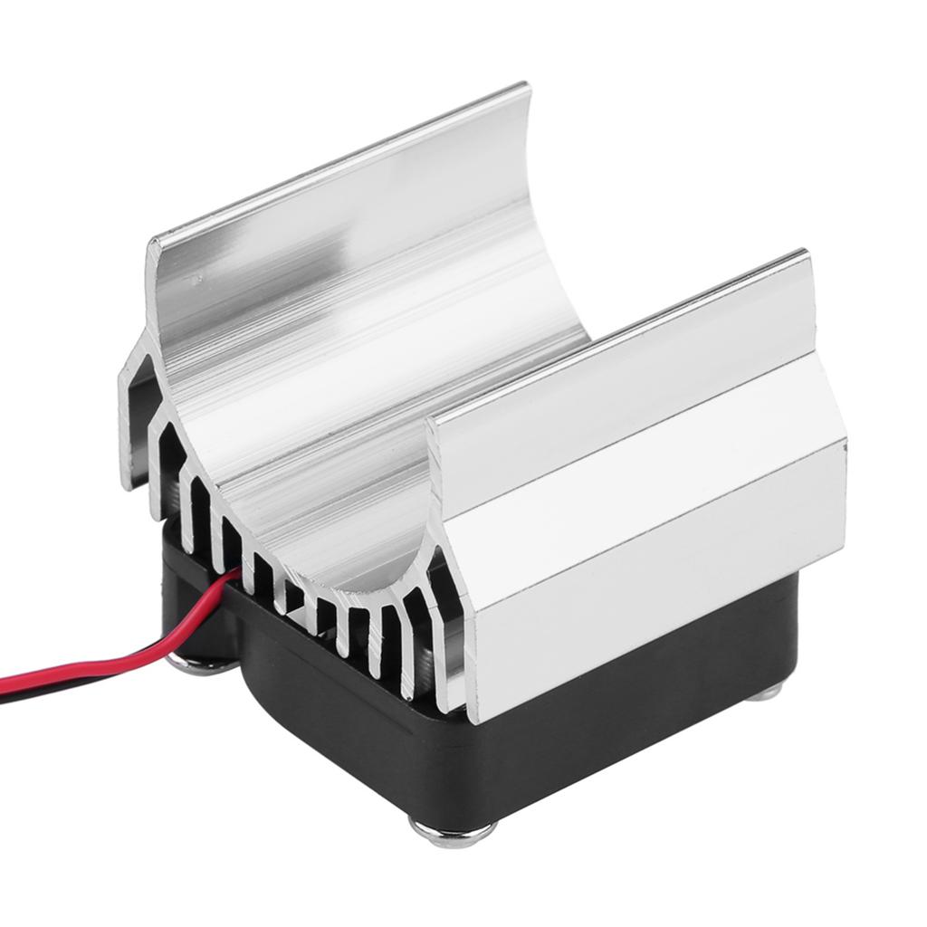 Heat Sink With Cooling Fan for 1 10 Scale Electric RC Car 540 550 3650 Motor