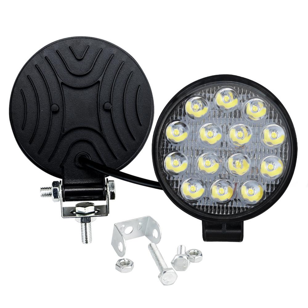 14LED 42W Car SUV Off-Road Round Spotlight Waterproof Vehicle Super Bright Headlight A