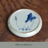 Ceramic Kung Fu Set Accessories Lid Holder Antique Style Old Clay Blue and White Porcelain Underglaze Hand-painted Tea Tray