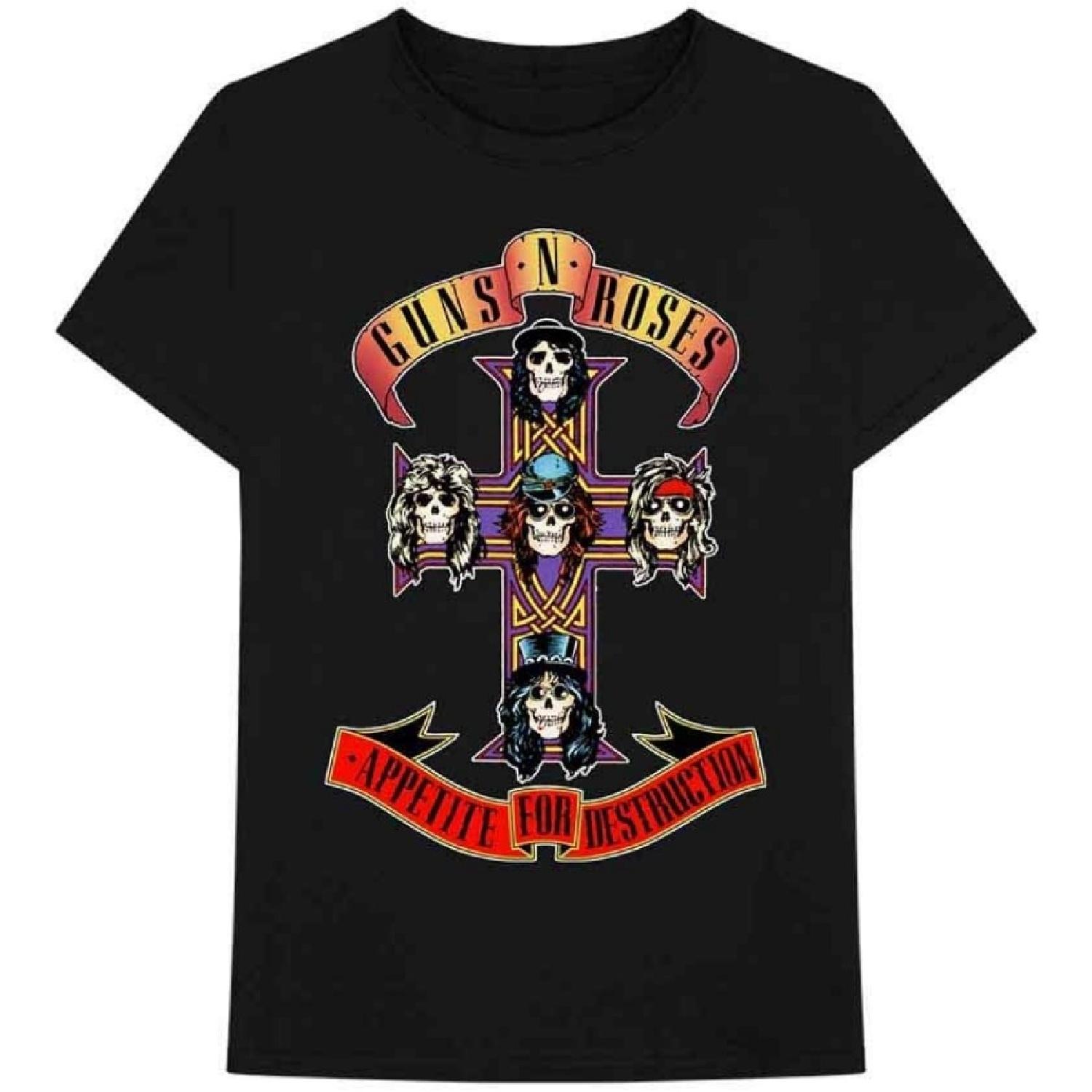 Bravado Men s Guns N  Roses Cross T-Shirt S