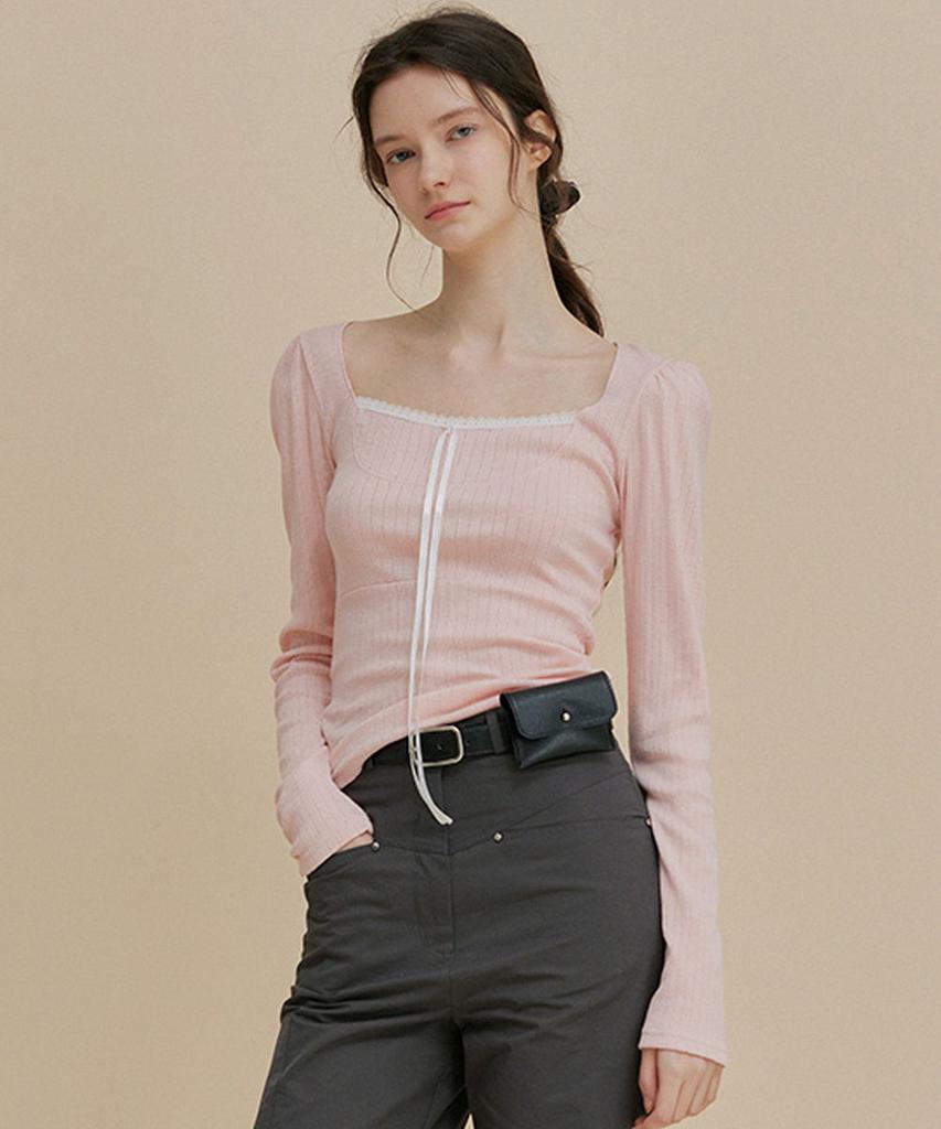 Teuwi Leshu Tie Lace T-Shirt [Short Sleeve.Ver Added]
