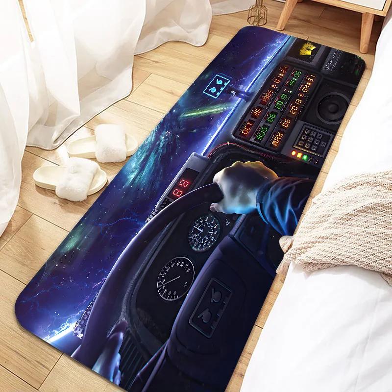 

Back To The Future Door Mat Entrance Non-slip Doormat Washable Kitchen Carpet Living Room Hallway Rugs Bathroom Bath Door Mats 40x60cm