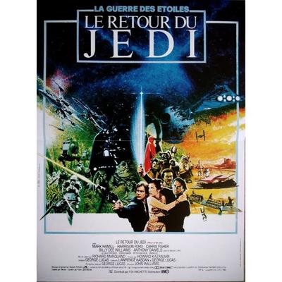 RETURN OF THE JEDI Return of the Jedi Original French Movie Poster FOLDED Small Size 53x40cm Movie Poster STAR WARS