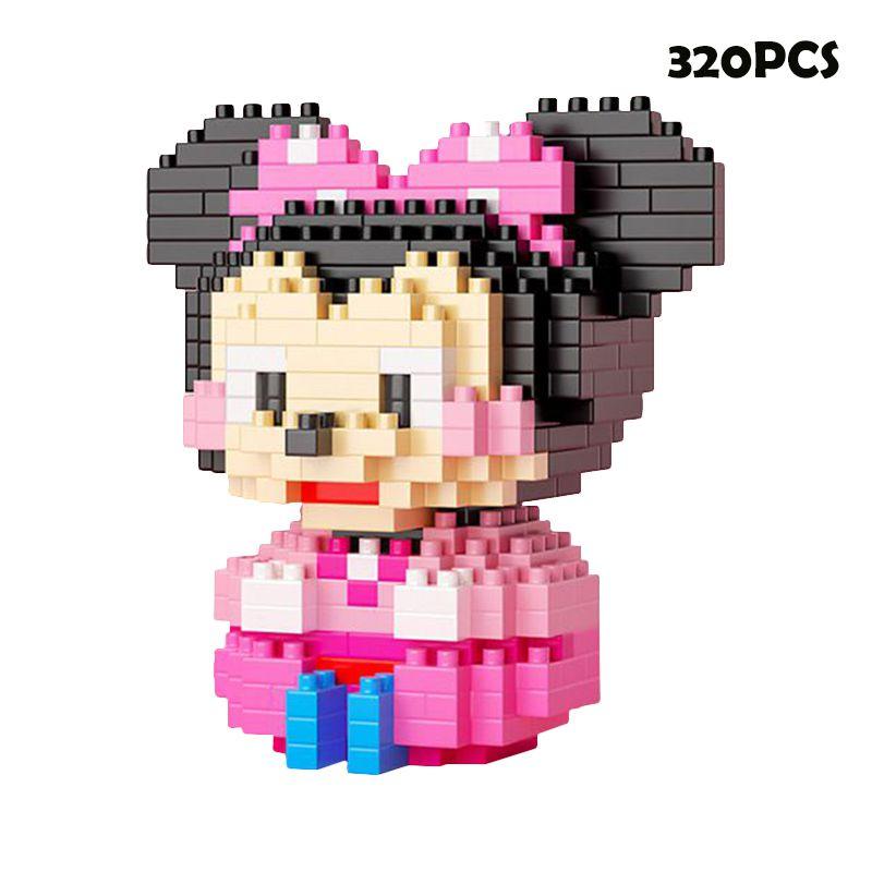 Disney Mickey Minnie Goofy Cartoon Building Blocks For Kids' Intelligence Development
