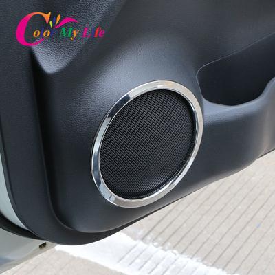 Color My Life ABS Chrome Door Stereo Speaker Ring Cover Speaker Trim for Nissan X-trail Xtrail T32 2014 -
