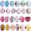 925 Silver Murano Glass Charms Fit Original Bracelets Round Murano Glass Charms Beads DIY Women Jewelry Gifts For Women