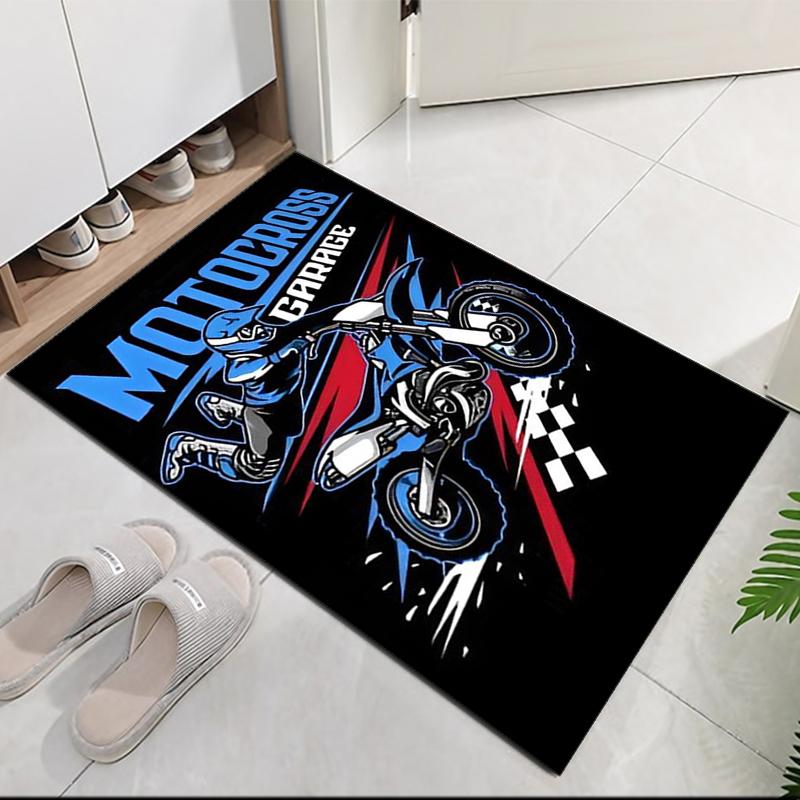 off-road motorcycles Printed Carpet, for Office Chair Living Room Bedroom Kitchen Room Decor Gifts.