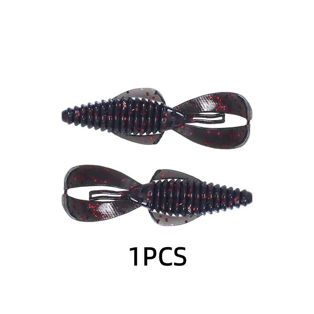 80mm Fishing Bait Wobbler Crazy Flapper Design Soft Lobster Worm Bait Bass Fishing