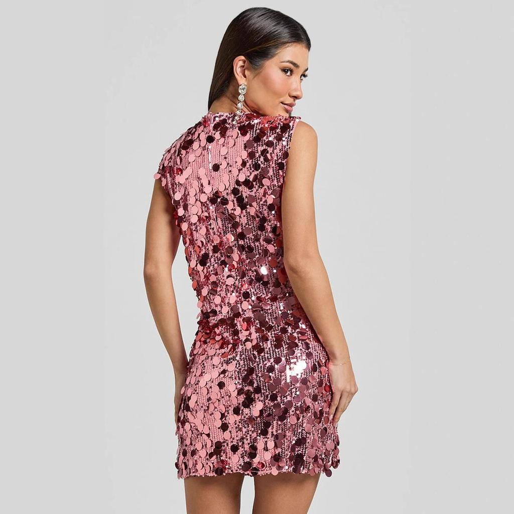 2025 Spring Party Sleeveless Sequin Slim Dress for Women