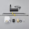 Luxury Matte Black Sensor Bathroom Faucet Cold and Hot Deck Mounted Tap Short and Tall Sink Mixer