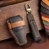 Leather Car Key Cover Keychain Case Protector Bag for Mercedes Benz A B C E S G Class W204 W205 W212 W213 W176 W177 GLC CLA AMG