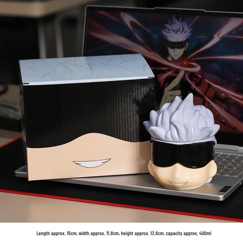 

One Piece Luffy Straw Hat Ceramic Mug and Saucer - Anime Coffee Cup Collection