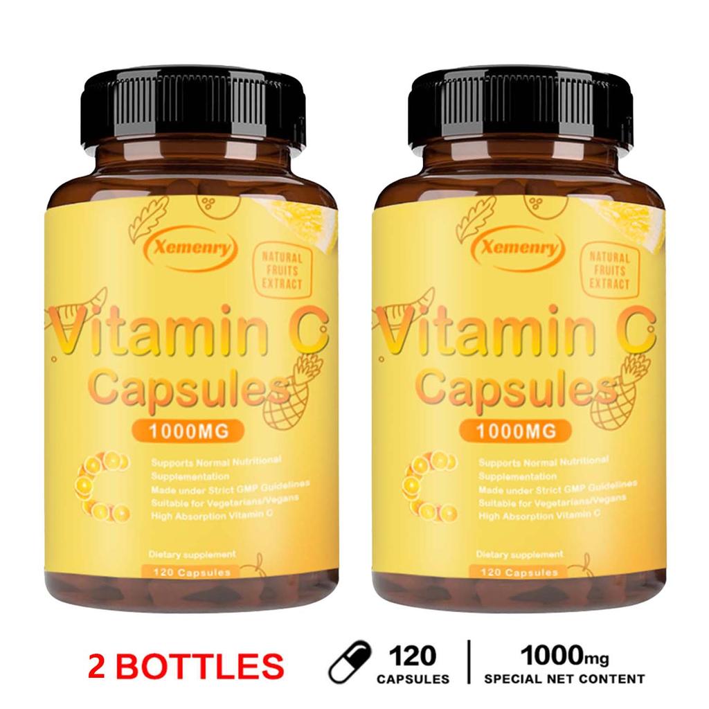XEMENRY - 1000 mg Vitamin C - Immune system, skin health, and antioxidants