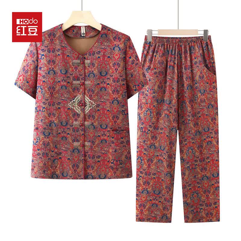 Hodo 2026 Women s Chinese Style Summer Cardigan Set 5XL