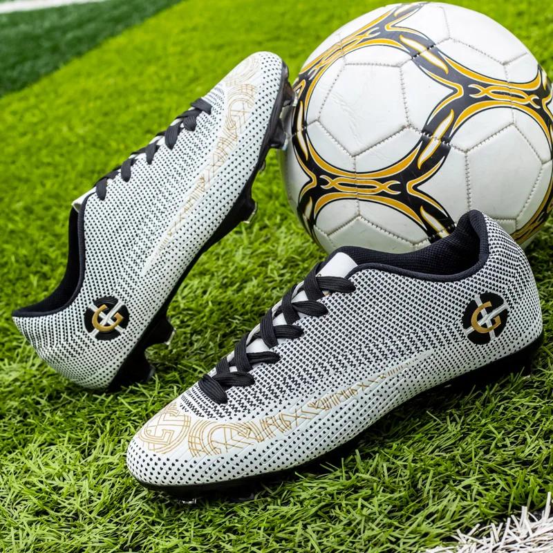 Mens Soccer Shoes High Quality Professional Outdoor Sports Society Football Boot Turf Training Field Boot Football for Kids