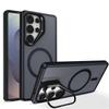 Suport Obiectiv Metalic Husă Magnetică Magsafe pentru Telefon Samsung S25 Edge S23 Plus FE S24 Ultra Calitate Rezistentă la Șocuri Husă cu Încărcare Wireless