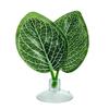 Reptiles Clear Suction Cup Artificial Plant Accent, Colorful Plastic Habitat Display Accessory for Enclosure Styling Use