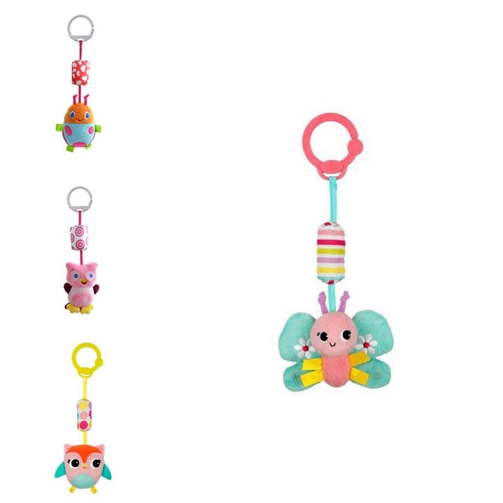 Adorable Animal Handbells Musical Developmental Toy For Kids Soft Plush Rattle