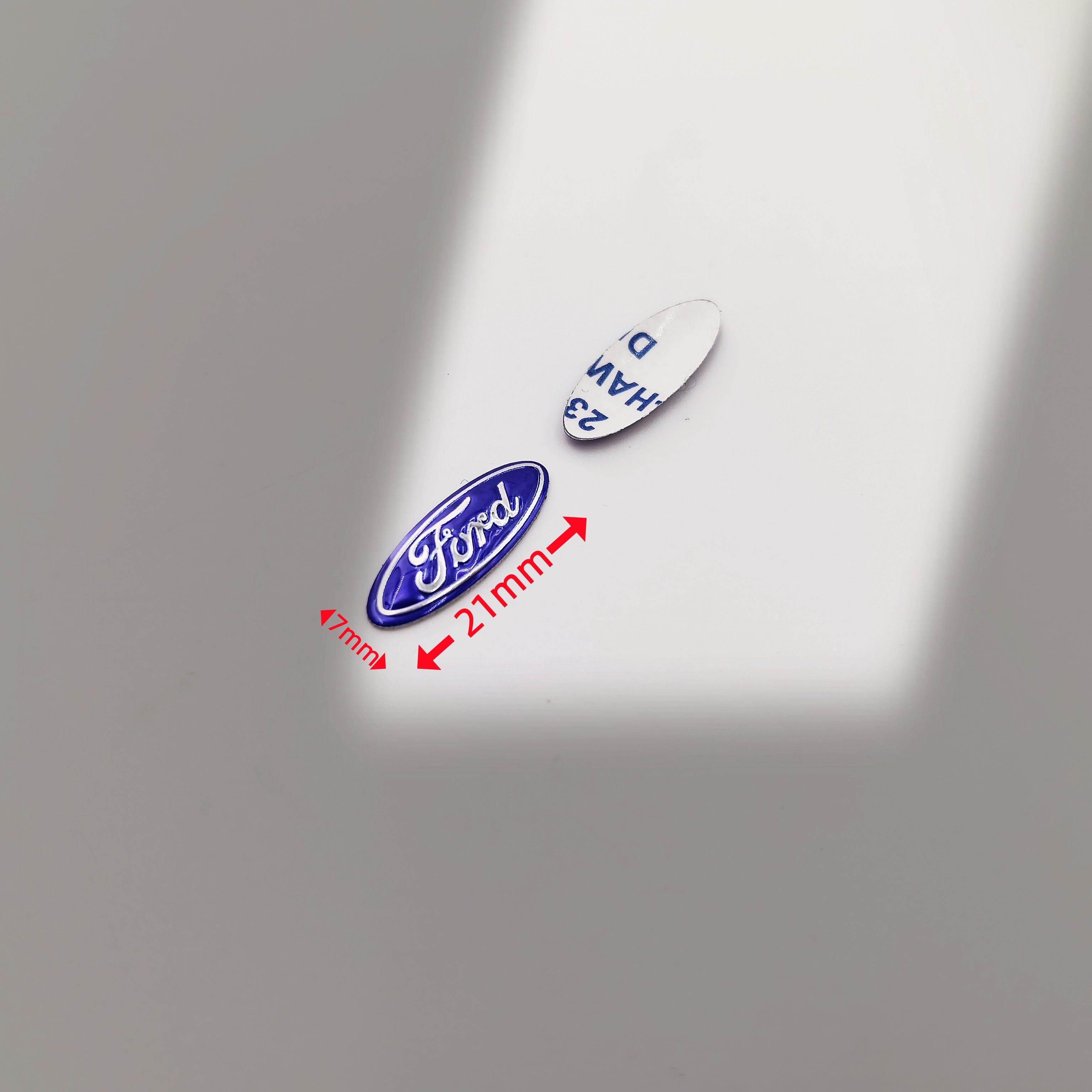 2 Stück Ford Logo Auto Fernbedienung Schlüssel Logo Aufkleber 14mm 16mm 18mm 18,7mm 21mm Emblem Auto Schlüssel Abzeichen Aufkleber Logo Schlüsselanhänger Dekoration gray