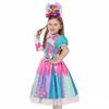 Purim Girls Lollipop Candy Dress With Headband 2 PCS Set Princess Cosplay Carnival Birthday Party Gift Cute Rainbow Costume