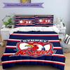 3pcs Football Team (23) Design Cover Set - HD Printed Bedding with 1 Cover and 2 Pillowcases - Perfect for Home and Dorm Decor