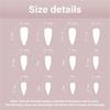 Long Stilettos Almond Press on Nail Bows Rhinestones Glues on Nail French Fake Nail Designs False Nail Artificial Nail