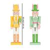 Cute Easter Rabbit Nutcracker Handmade Realistic Wooden Rabbit Statue Smooth Ornament Bunny Nutcracker Easter Home Decor