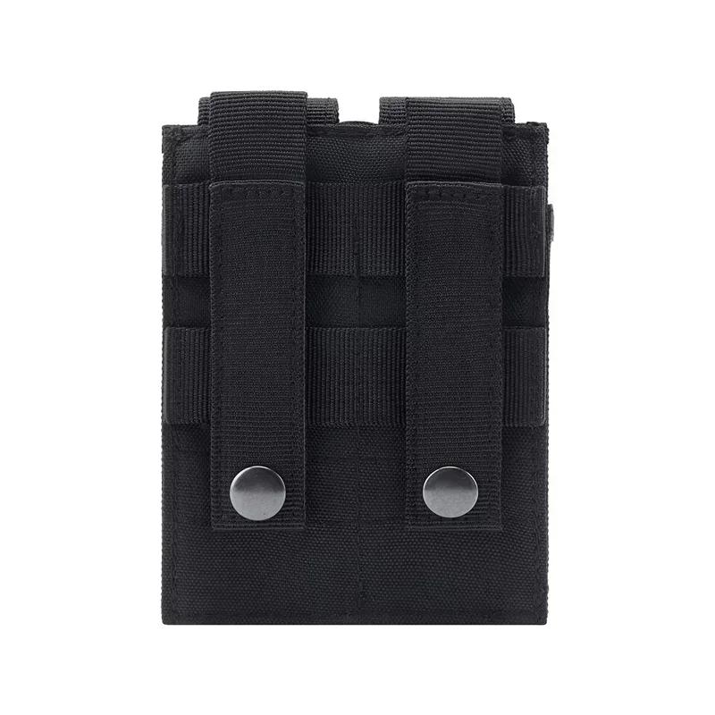 Tactical Double Pistol Mag Pouch Outdoor Molle Open-Top Magazine Pouch Flashlight Holder Attachment Package Hunting Accessories