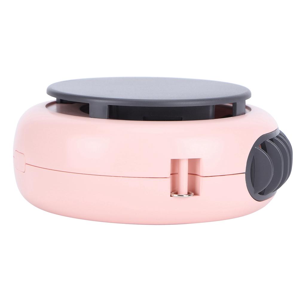 Small Round Neck Fan with Pattern Portable USB Charging Fan Desktop Fan for Dormitory Home