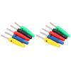 2 Set U23 4mm Single Needle Banana Plug Red Yellow Blue Green Black for Electric Power Test Parts