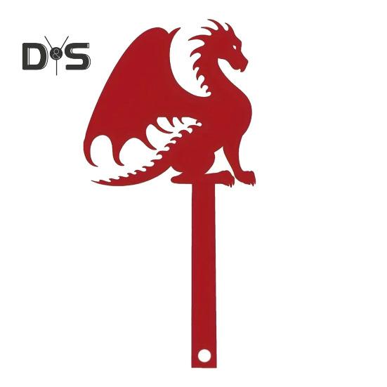 

Флаг для почтового ящика, акриловый силуэт дракона, флаг для почтового ящика, устойчивый к погодным условиям, сменный флаг для почтового ящика, декоративный знак для почтового ящика на открытом воздухе A