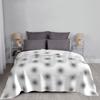 Black Circled Vector Blanket Fashion Custom Vector Cute Funny Cartoon Love Blue Graphic Vintage Colorful