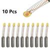 10pcs/set Carbon Brushes Carbon Brushes Carbon/Metal For Electric Motors