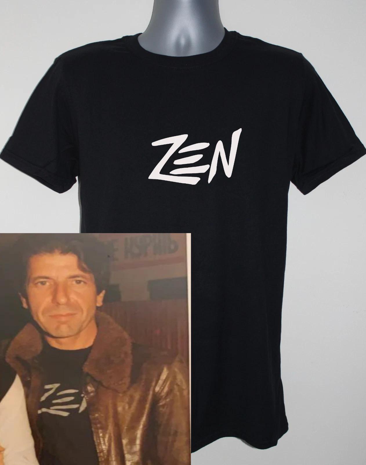 Zen T-shirt design as seen on Leonard Cohen band t-shirt L