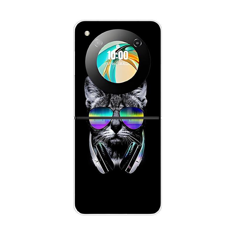 Pro ZTE Libero Flip Pouzdro Módní Roztomilý Kreslený Průhledné PC Tvrdá Skořepina Pouzdro na Telefon Pro ZTE Nubia Flip Flip2 Pouzdra Průhledné Fundas