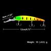 Fish Hook Bait 10g Deep Diving Large Minnow Wobbler Lure Artificial Hard Bait Crankbait Bass Pike Walleye Perch Fishing Gear