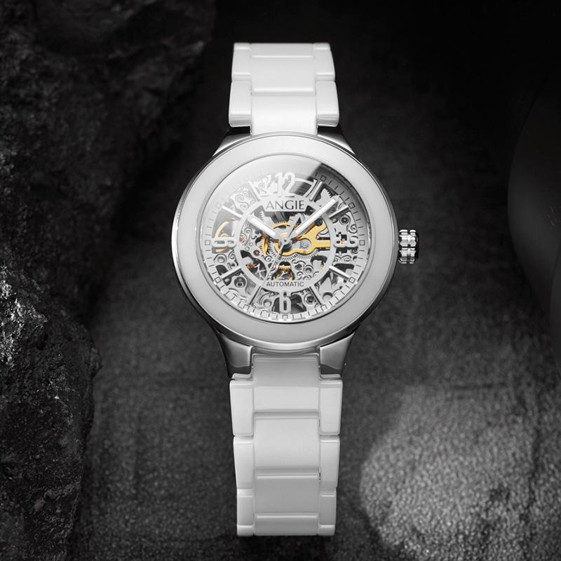 New Luxury Ladies Mechanical Watch for Women Simple Stainless Steel Women s Automatic Watches Business Folding Girl Reloj Hommer