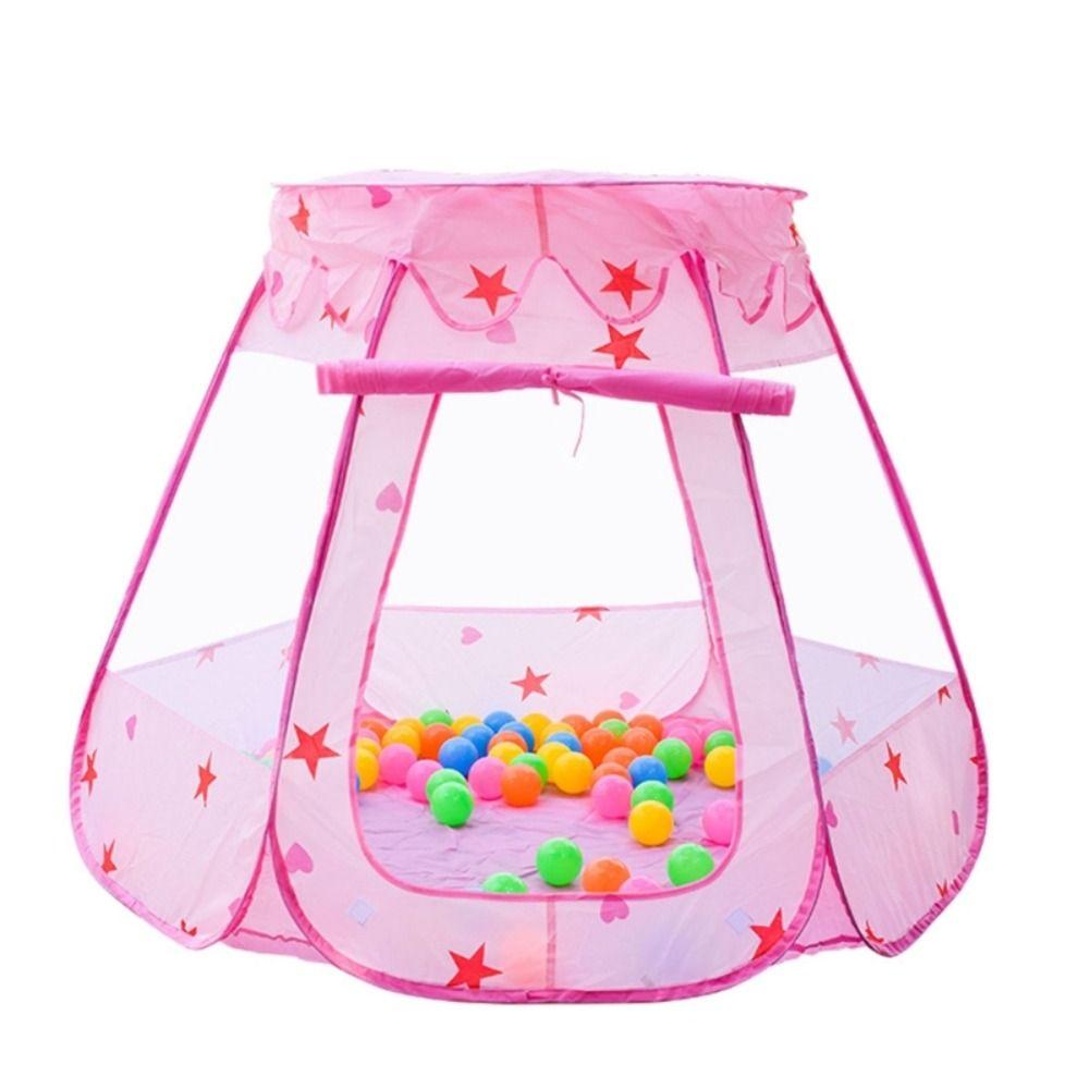 

Toy Houses Children s Play House Tent Portable Foldable Toy Tents Outdoor Tent Game Indoor Outdoor рожевий