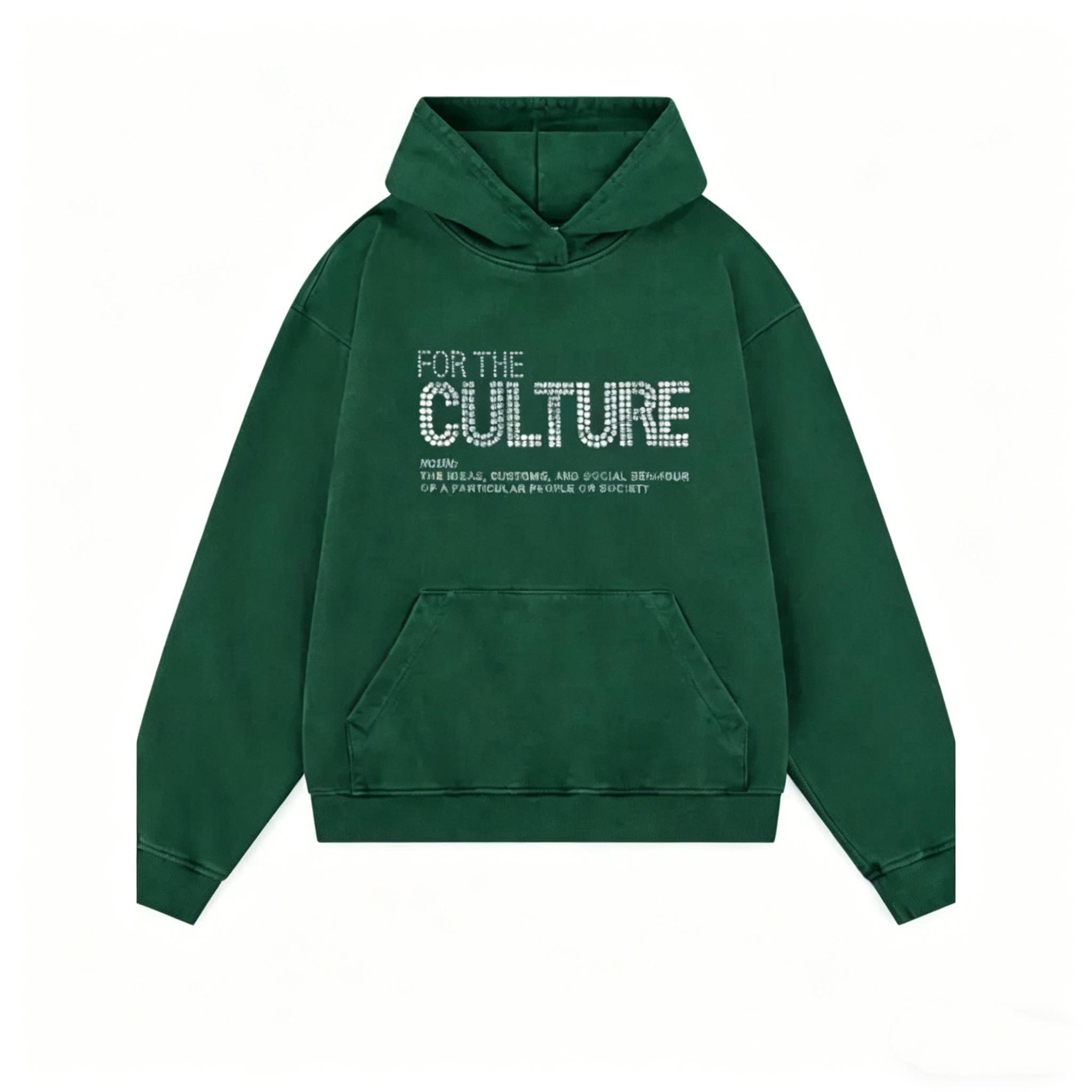 Y2K Retro Ziegelstein Buchstaben Print Kapuzenpullover Amerikanischer Street Style Persönlichkeit Frühling und Herbst Herren Retro Hoodie S grün