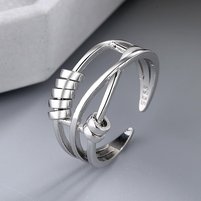 2025 Euro-Amerikanischer Hip Hop Geometrischer Damen Luxusring