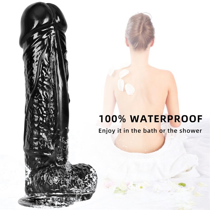 8.5cm Oversized Super Long Thick Simulation Fake Big Penis Ashes Anal Plug Backyard Chrysanthemum Toy Dildo